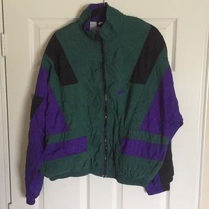 Nike Jackets & Coats - NIKE *VNTG windbreaker green/purple L Nike Jackets & Coats - NIKE *VNTG windbreaker green/purple L
